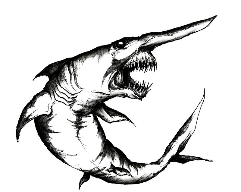 Goblin Shark by GodOfNumbers on DeviantArt