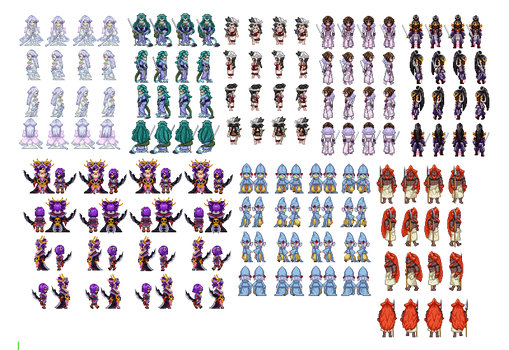 Bleach pixel spritesheets