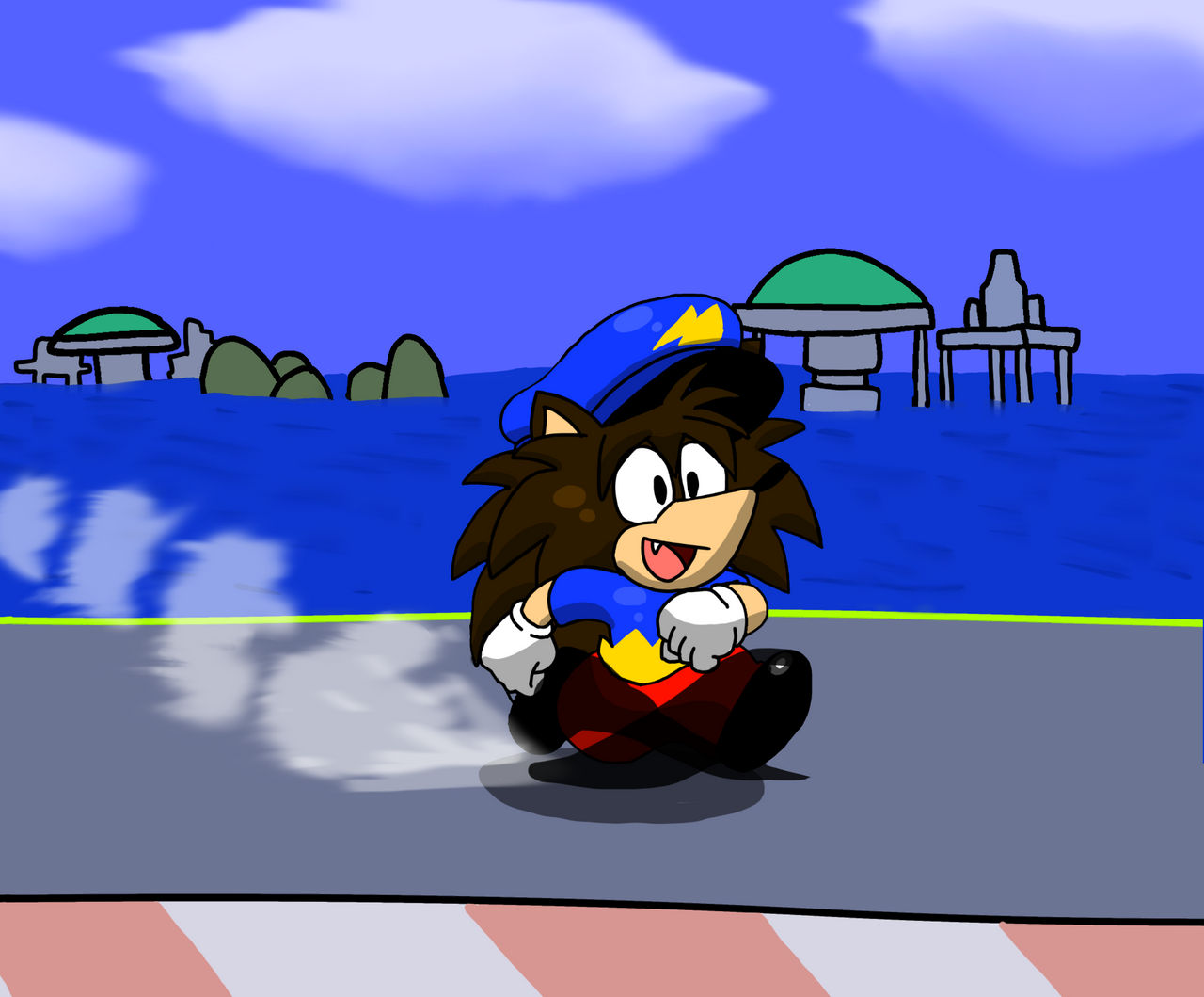 Ray Running In Big Blue by MrRayoxter587 on DeviantArt