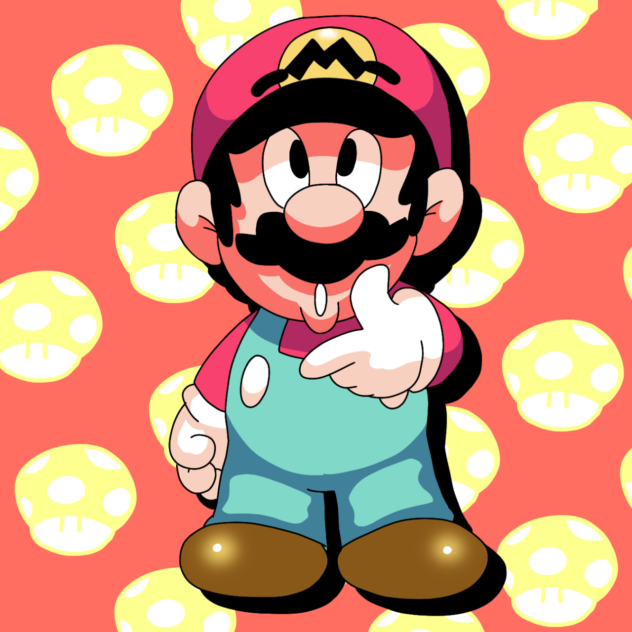 Mario Thinking by MrRayoxter587 on DeviantArt