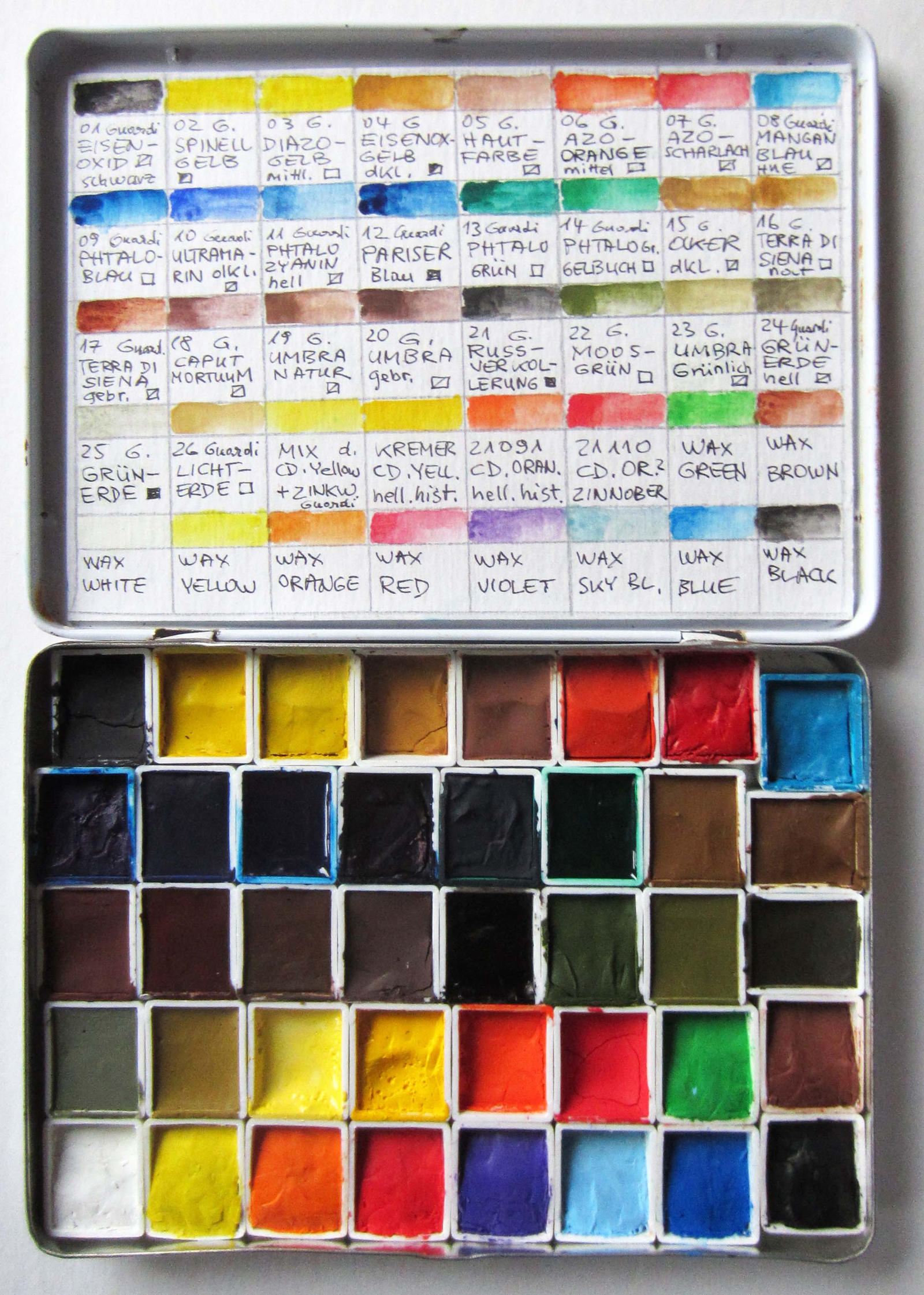 Selfmade Aquarellcolor Guardi - pigments by pesim65 on DeviantArt