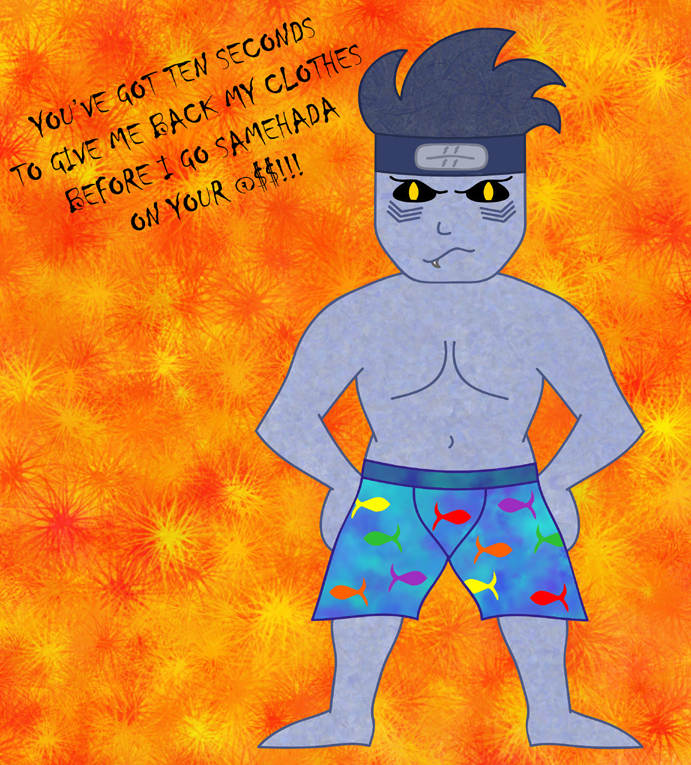 Kisame in his Skivvies