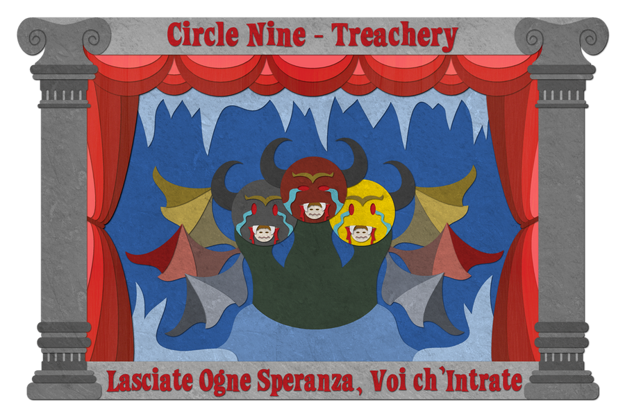Dante's Inferno - Circle 9 - Treachery by purpledragon42 on DeviantArt