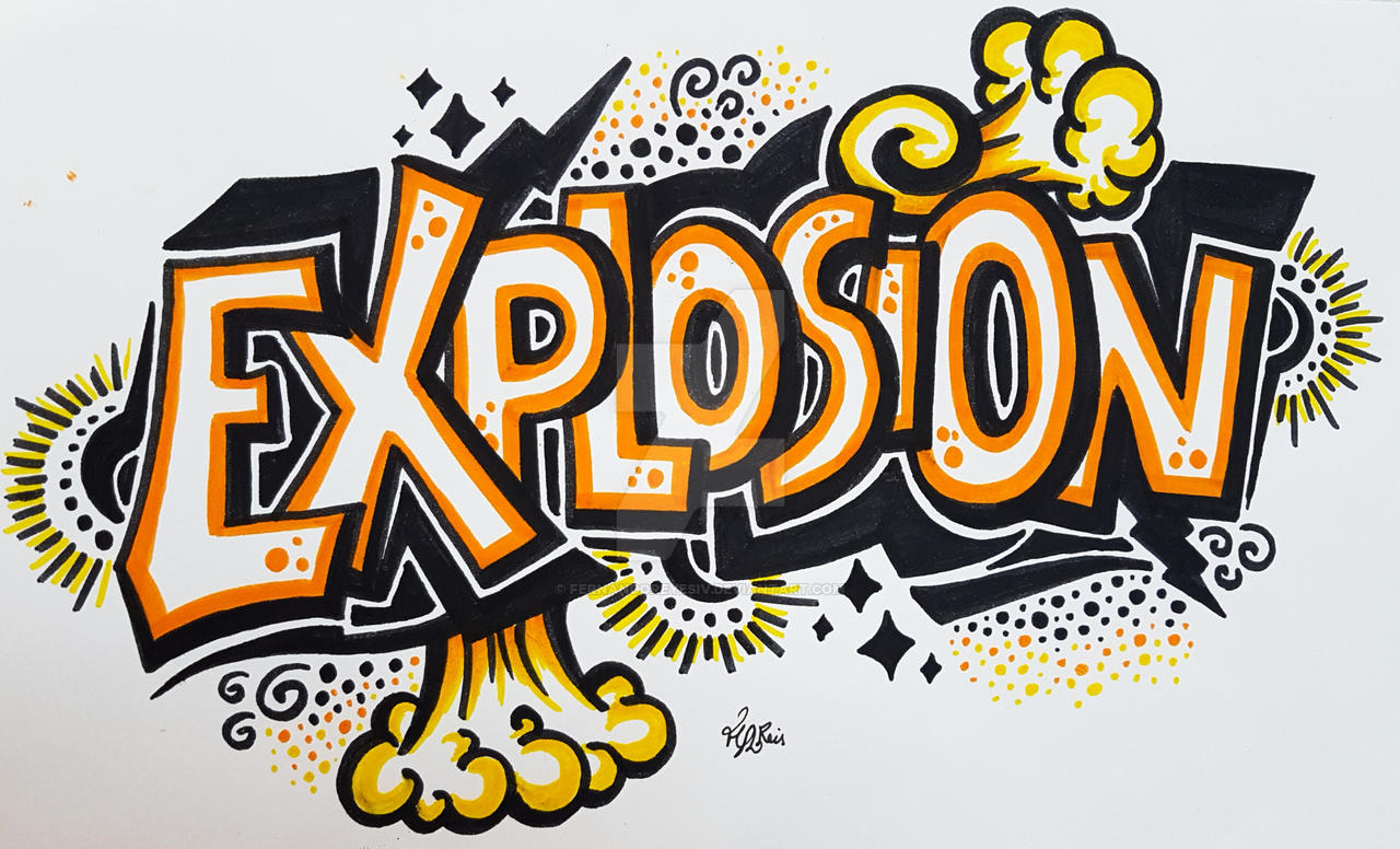 Explosion Lettering by FernandoReyesIV on DeviantArt
