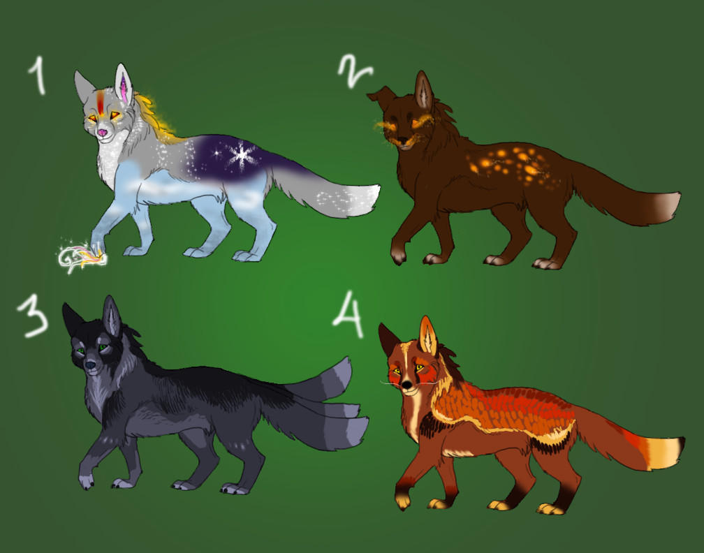 Fox Adaptables Fox Creature Adoptables by KatCoredA on DeviantArt