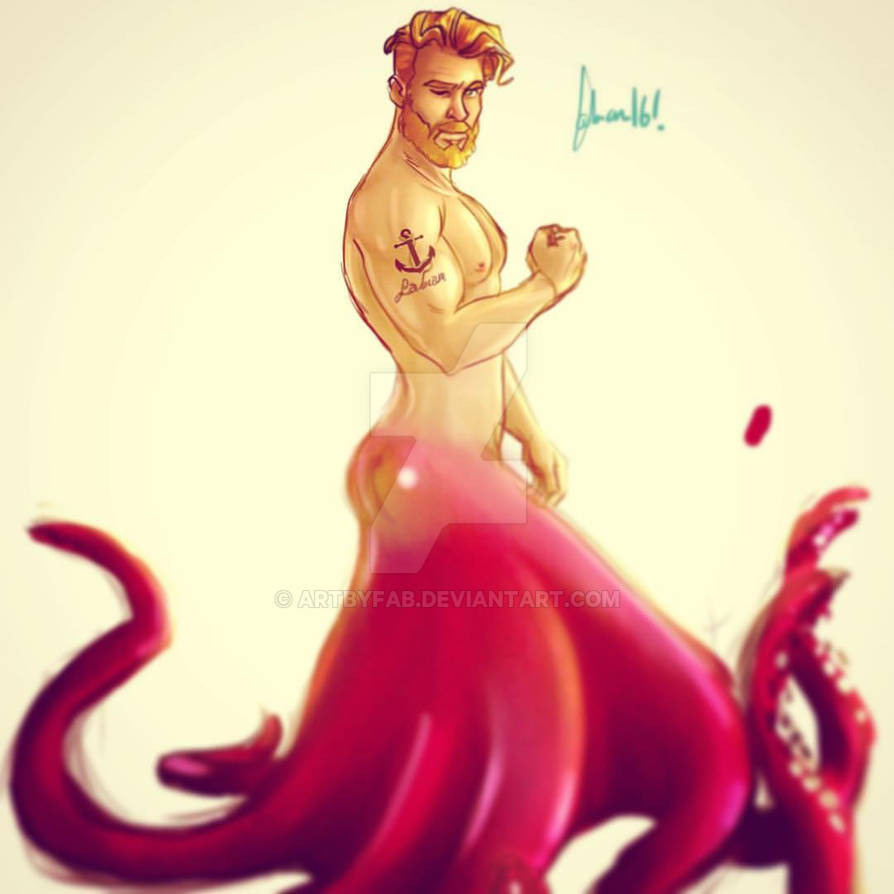 Merboy Octopus Mer Octopus by ArtByFab on DeviantArt