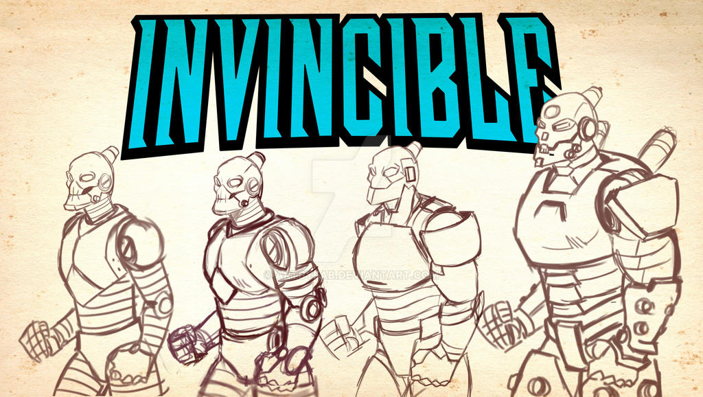 Robot Invincible evolution by ArtByFab on DeviantArt