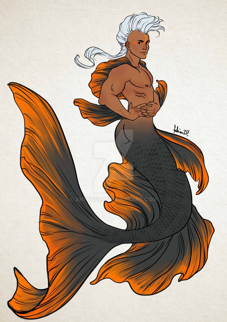 Mermen Batman Deviantart Merman Batfish 2021 Flat Paper by ArtByFab on DeviantArt