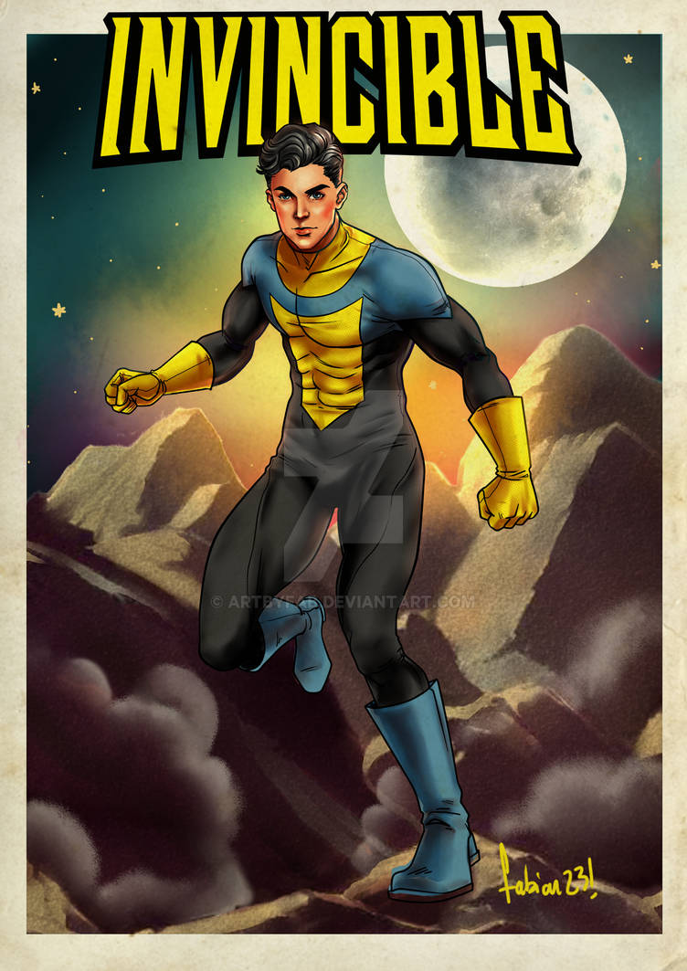 Invincible Vintage without Mask by ArtByFab on DeviantArt