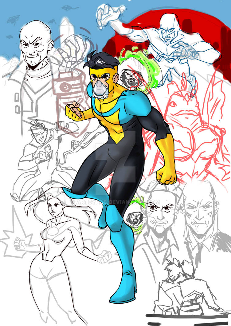 Invincible Skybound Character Model Art Invincible 001 By ...