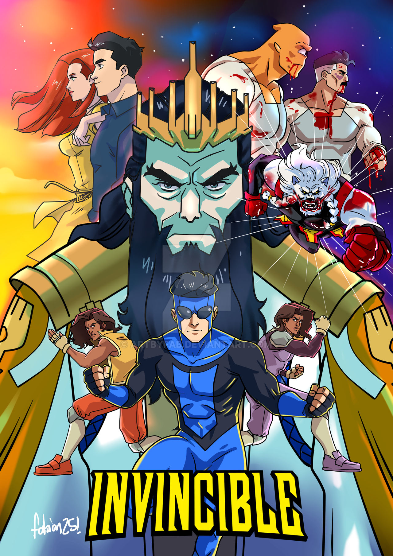 Invincible Fariant invincible S03E04 poster fanart by ArtByFab on DeviantArt