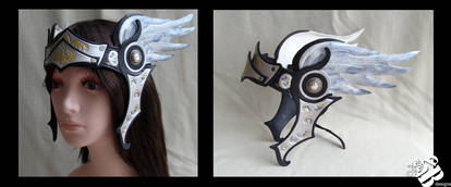 Valkyrie Leather Headpiece in black