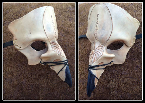 Leather Hawk Skull Fantasy LARP Mask