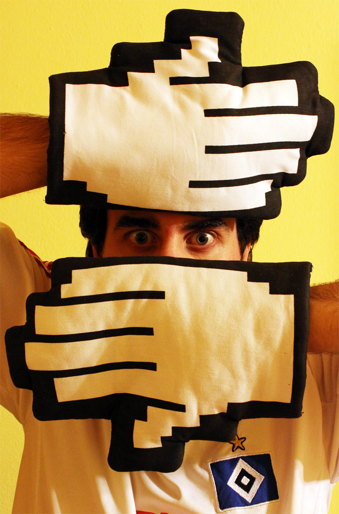 8bit hand by scarpu on DeviantArt