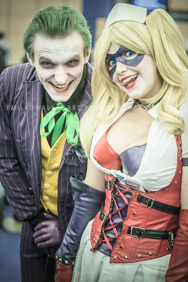 Harley Quinn (Arkham Asylum) and Joker by ThePuddins on DeviantArt
