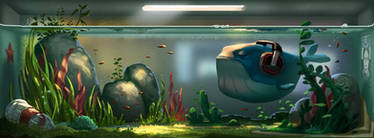 A big fish in a little tank...