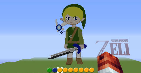 Link With The Majora Craft Texture Pack