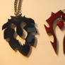 Ally and Horde necklace