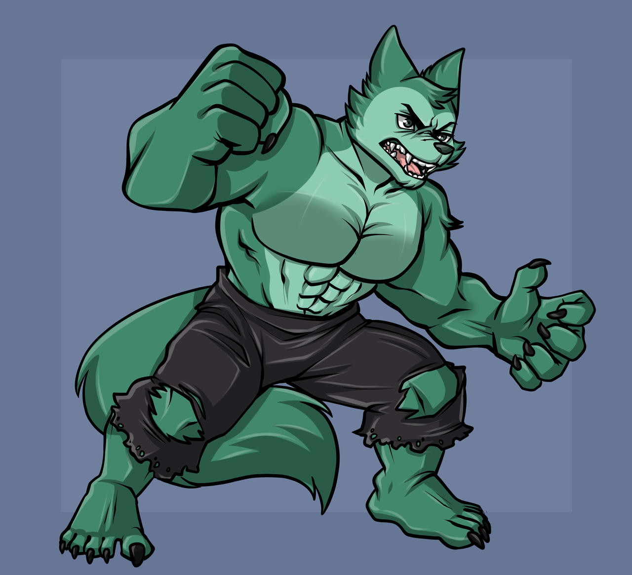 Wulk Wulk Ready To Fight With BG Commission by FilmBeast85 on DeviantArt