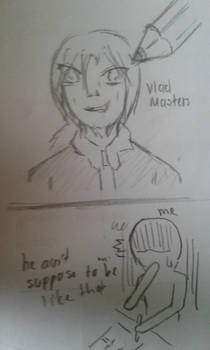 Trying to draw dp character Vlad Masters