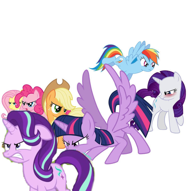 Mane Rage Monster Updated:the mane 7 mad/angry by sonic53737 on DeviantArt