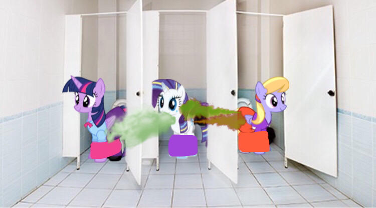 Three ponies pooping at school. by sonic53737 on DeviantArt