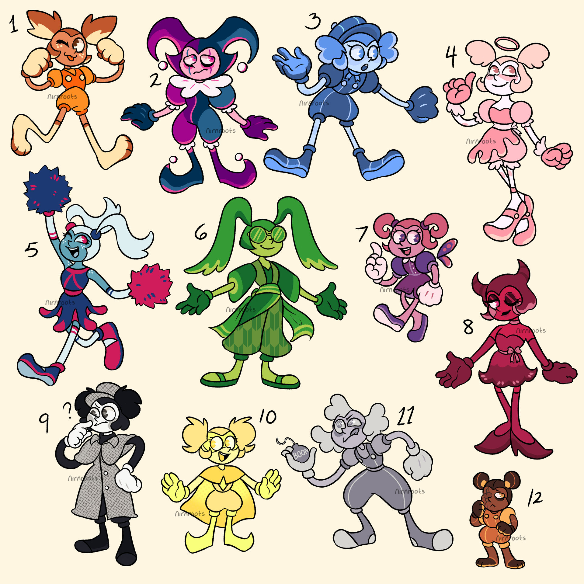 Spinel Adopt Batch (OPEN) 4/12 by nirnroots on DeviantArt