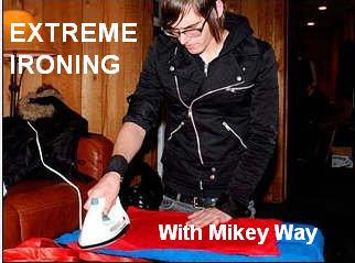 Extreme ironing with mikey way