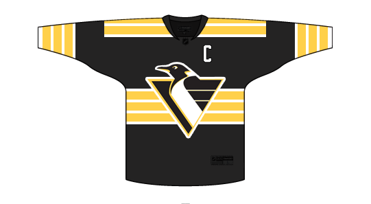 All black discount penguins jersey