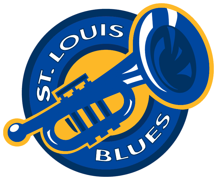 St louis hot sale blues trumpet logo