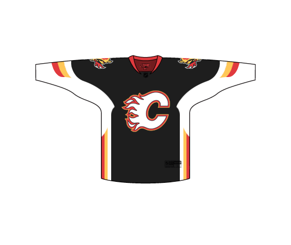 The details behind the Calgary Flames Darkout jersey concept - The Win  Column
