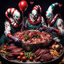 Lovecraftian Demonic Clowns feasting 1