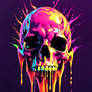 Skull Melting Digital Acid