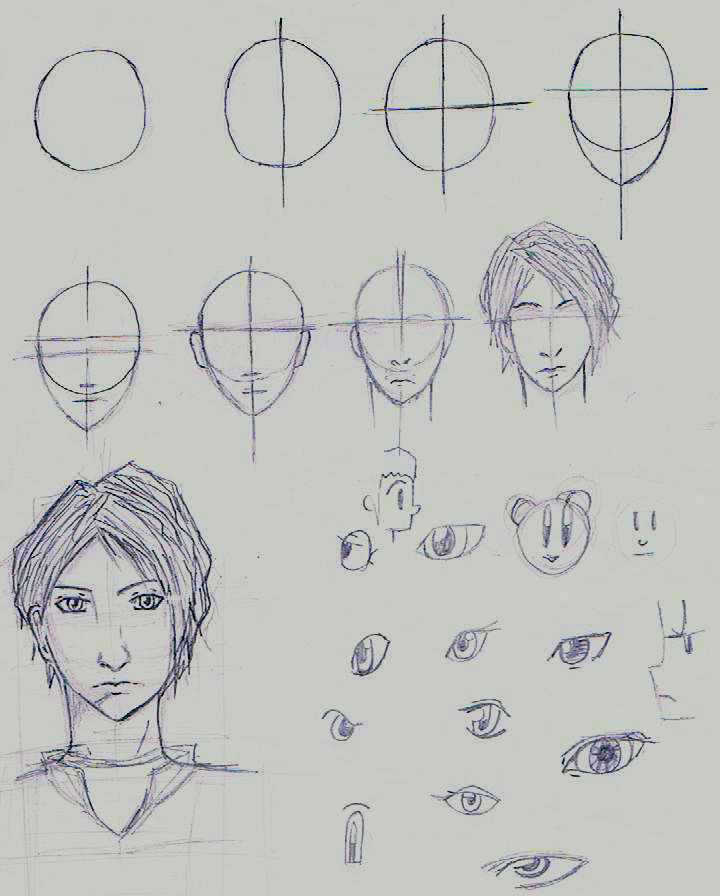 Draw Anime Faces & Heads : Drawing Manga Faces Step by Step Tutorials - How  to Draw Step by Step Drawing Tutorials