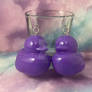 Purple Ducky Ball Pit Earrings