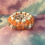Orange Cremecicle Candy Kandi 3D Cuffs