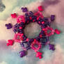 Pink and Purple Mandala Mushroom Cuff