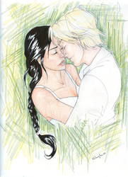 Katniss and Peeta by burdge