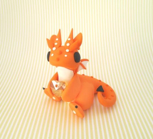 Orange Heart Gem Dragon