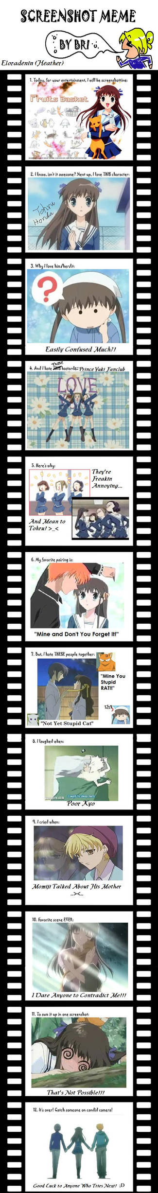 Fruits Basket Screenshot Meme