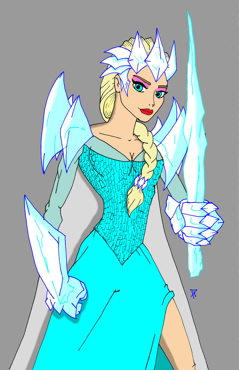 Elsa Warrior by Peter-Sefcik on DeviantArt
