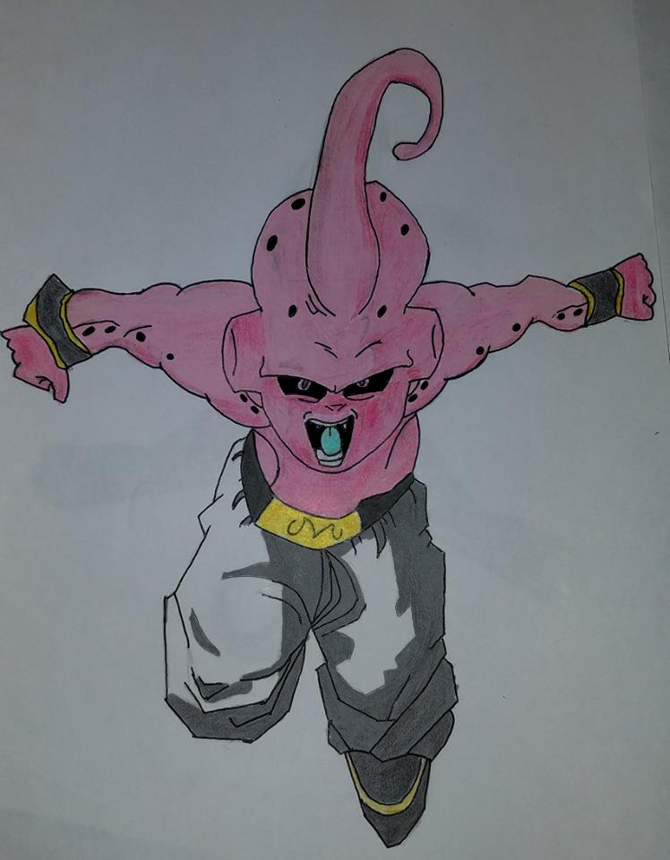 kid buu drawing by nitinrajput90 on DeviantArt