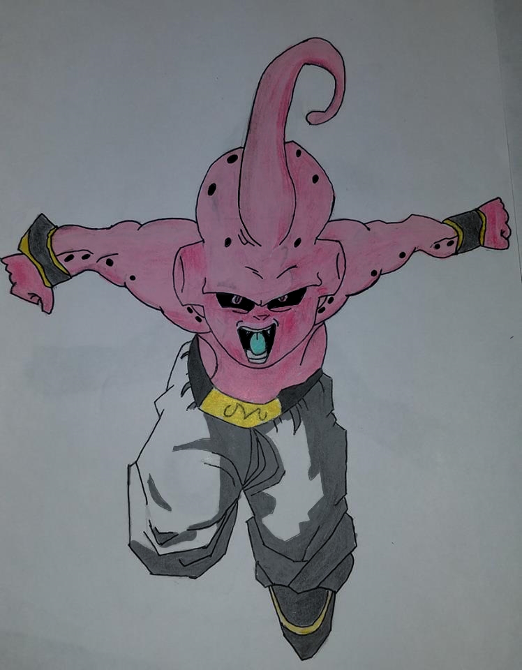 Kid Buu Drawing By Nitinrajput90 On DeviantArt kid-buu-drawing-by-nitinrajput90-on-deviantart