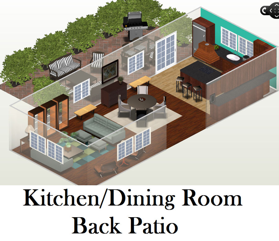 Future House: Kitchen and Patio