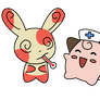 nurse cleffa and spinda