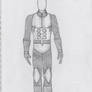 Ponikarovsky: Body Pencil Sketch (Front View)