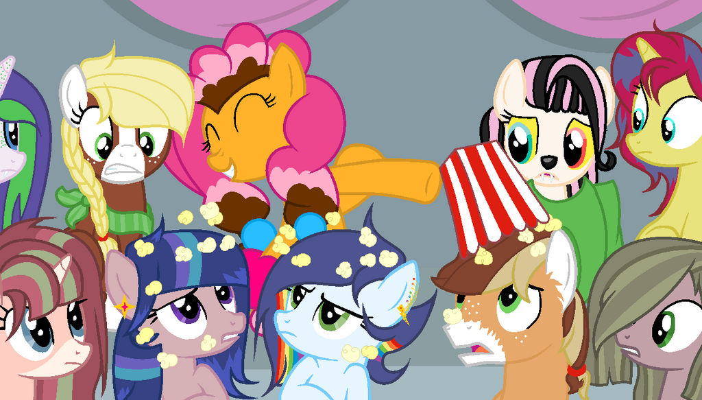 Popcorn spill - mlp by Daisy-Lemur101 on DeviantArt