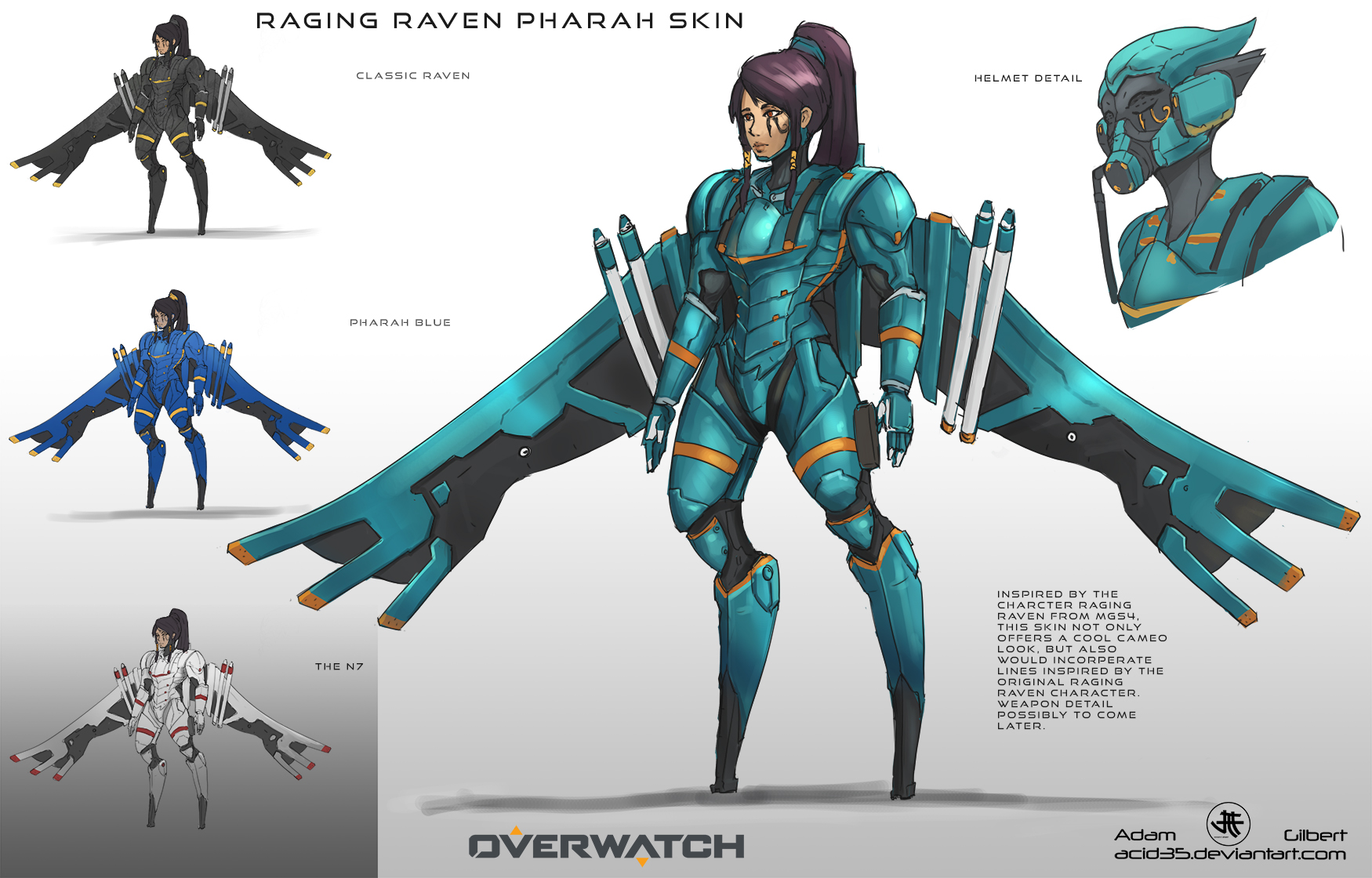 Raging Raven Pharah Concept