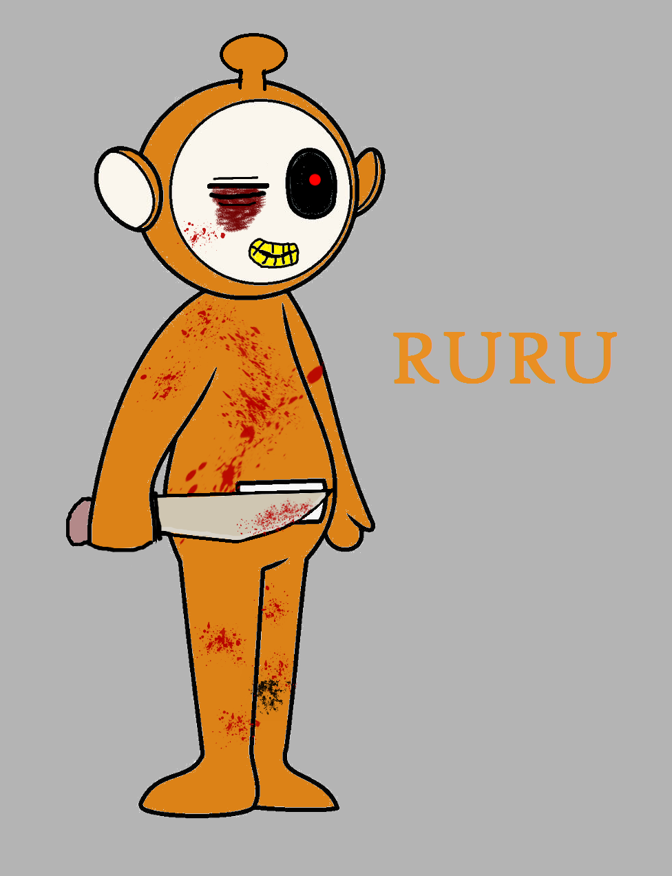 Slendytubbies Tiddlytubbies: RuRu by plplm on DeviantArt