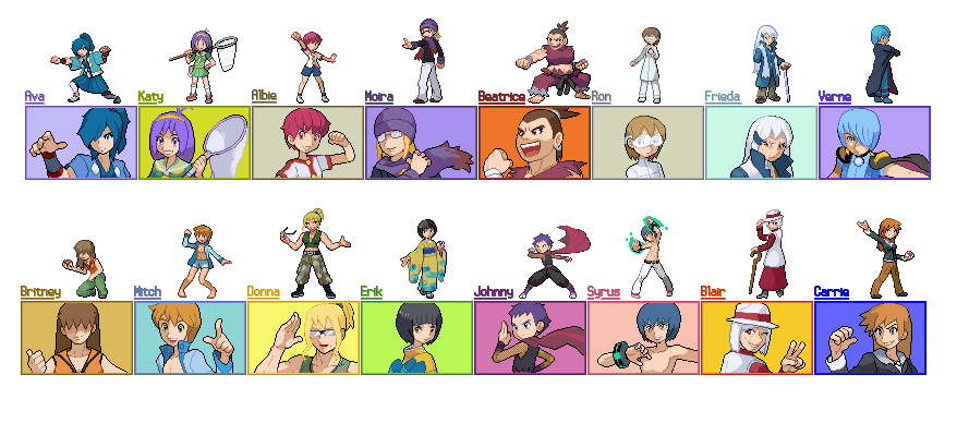 Pokemon HGSS Gym Leader Gender-Bender by Akuma-Tsubasa on DeviantArt